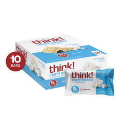 thinkThin primer plano de la textura crujiente con malvavisco, destaca sabor