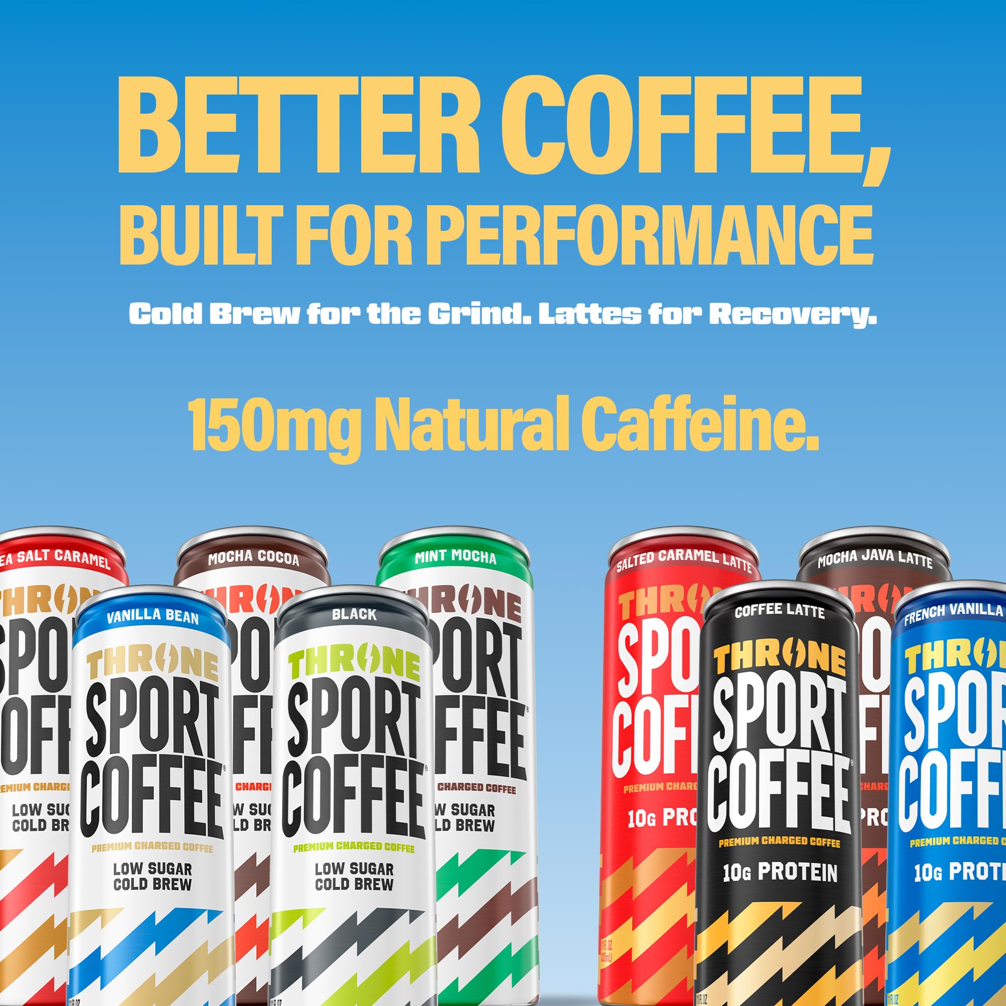 Throne Sport Coffee vainilla con granos de café y vaina de vainilla natural