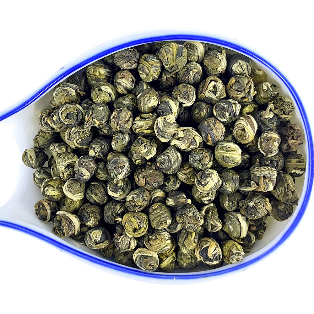 TIAN HU SHAN lata abierta con perlas dentro para conservación óptima