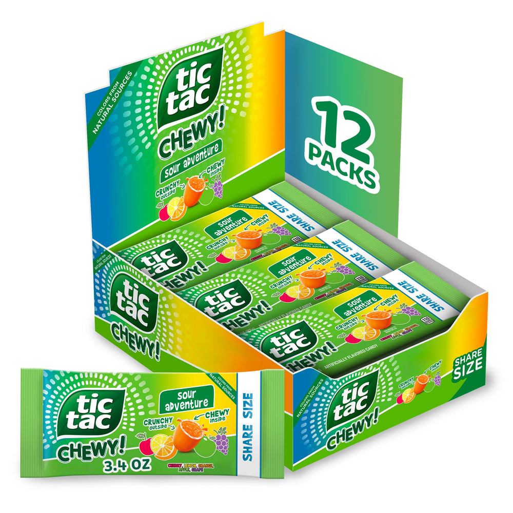 TIC TAC imagen frontal del pack múltiple, mostrará variedad para compartir