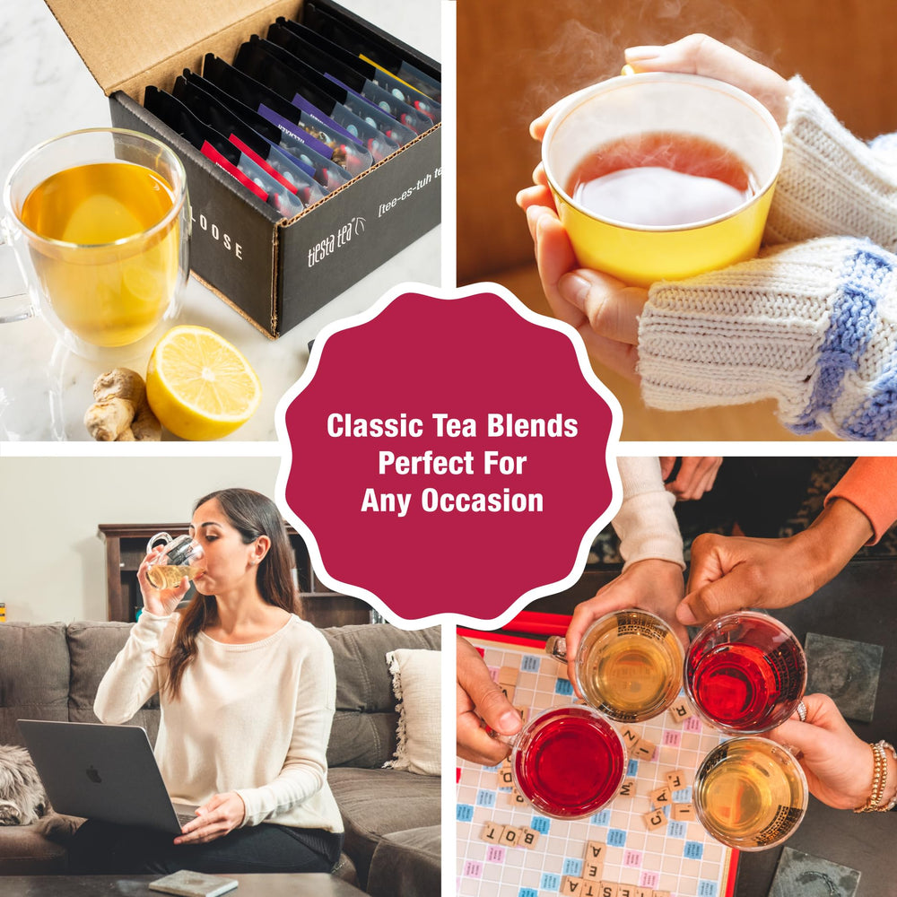 Tiesta Tea cierre resellable en detalle conservando aroma