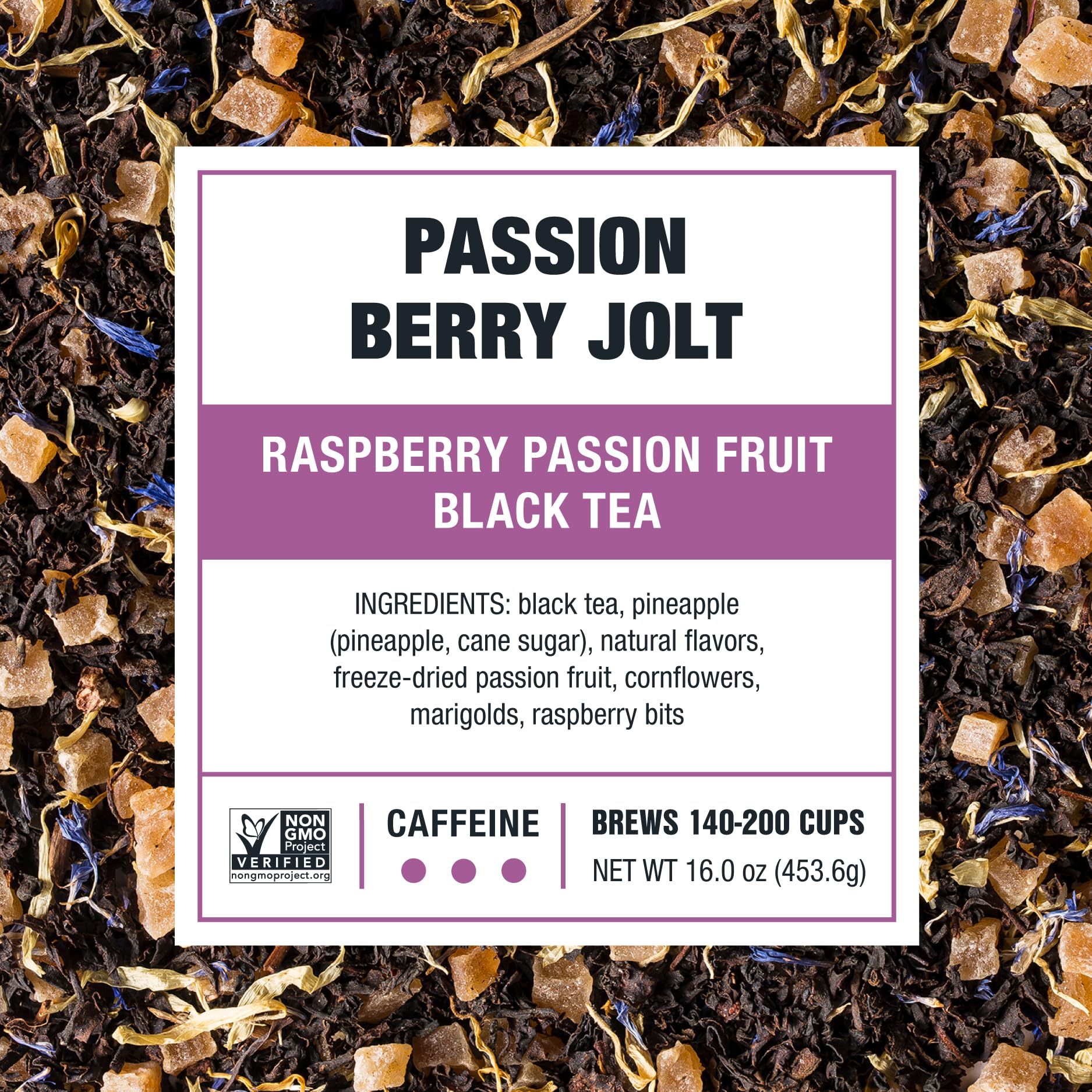Tiesta Tea hojas sueltas en primer plano que resaltan calidad