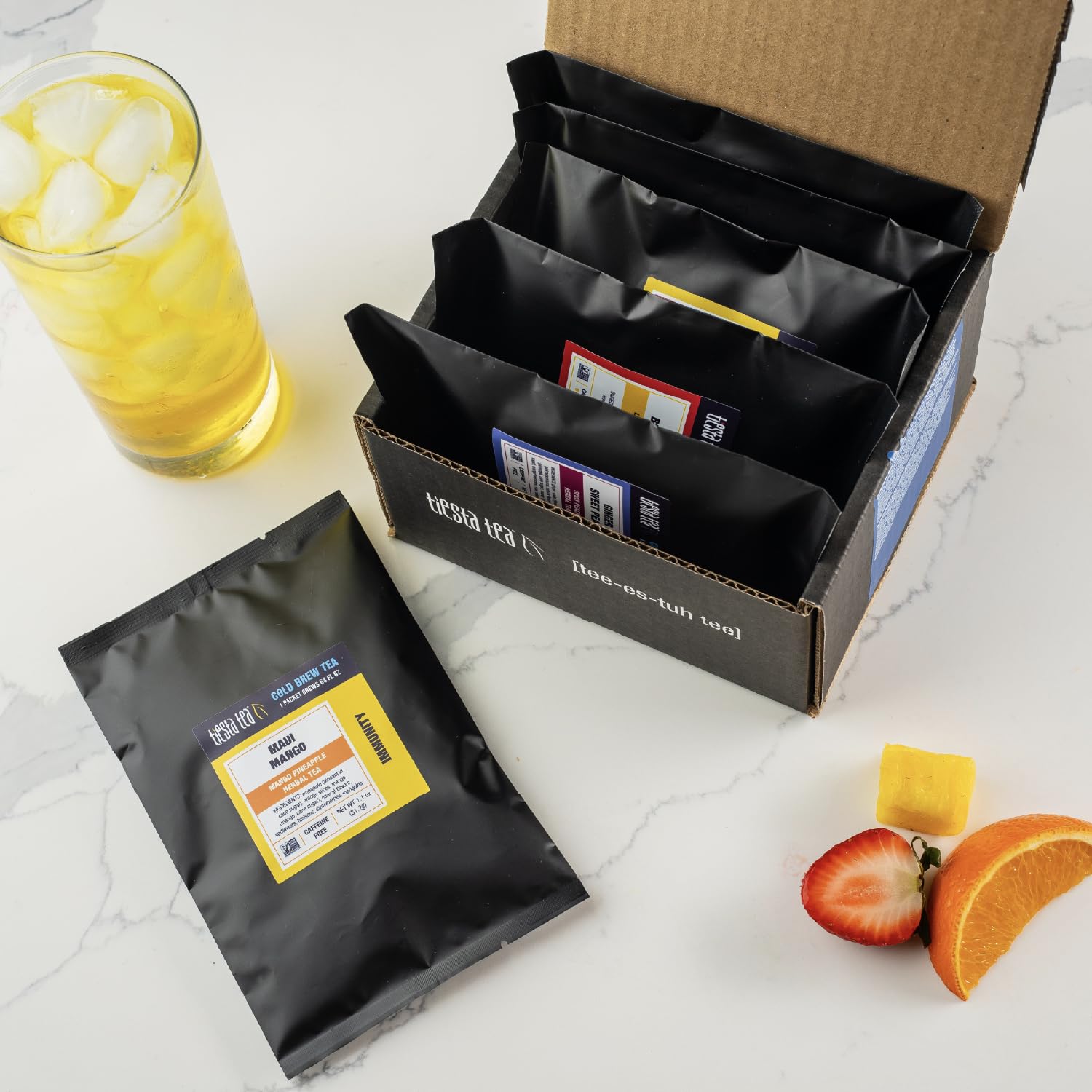 Tiesta Tea porciones individuales pre-medidas, conveniencia para servir