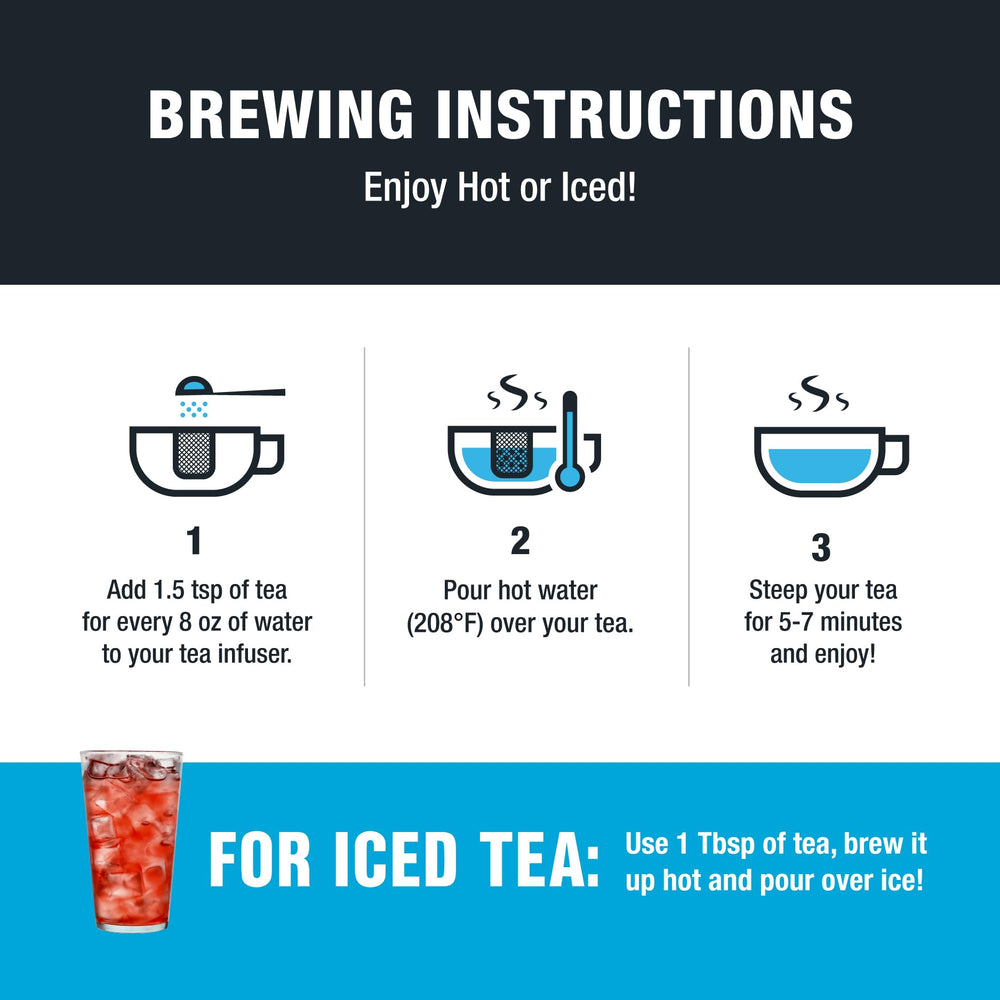Tiesta Tea taza humeante lista para beber y ofrecer confort inmediato
