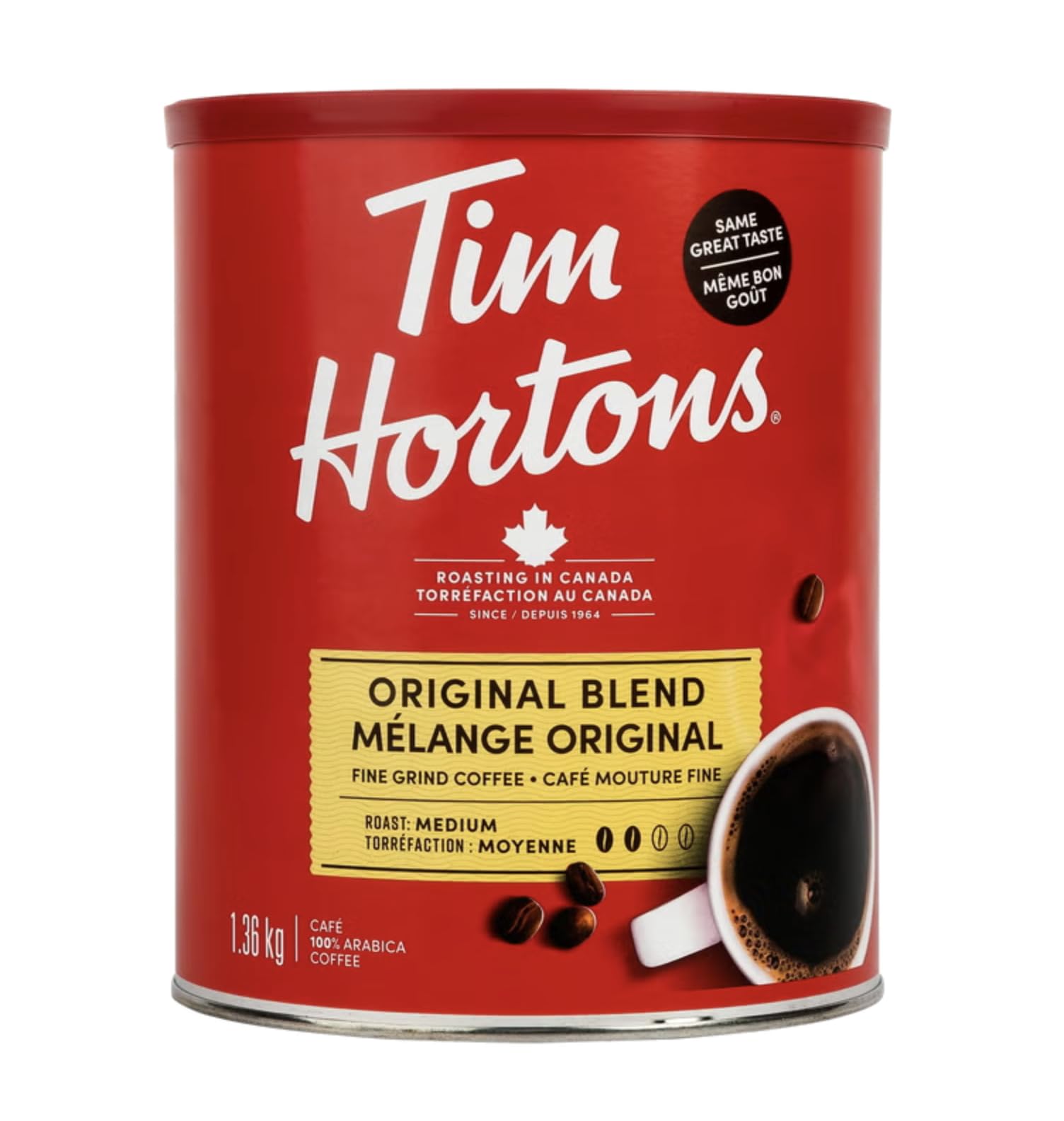 KD Chocolates Tiim Hortons primer plano molido fino muestra textura usable