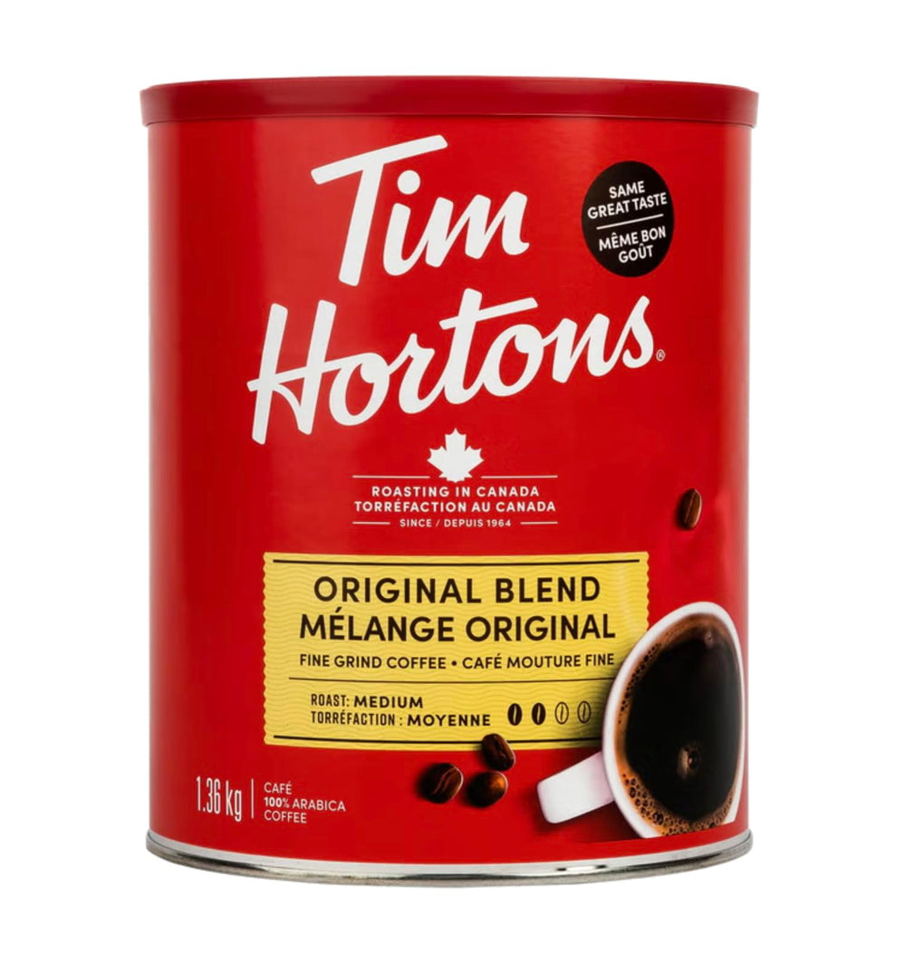 KD Chocolates Tiim Hortons primer plano molido fino muestra textura usable