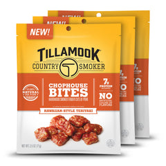 Tillamook Country Smoker frente del paquete mostrando diseño y tamaño práctico