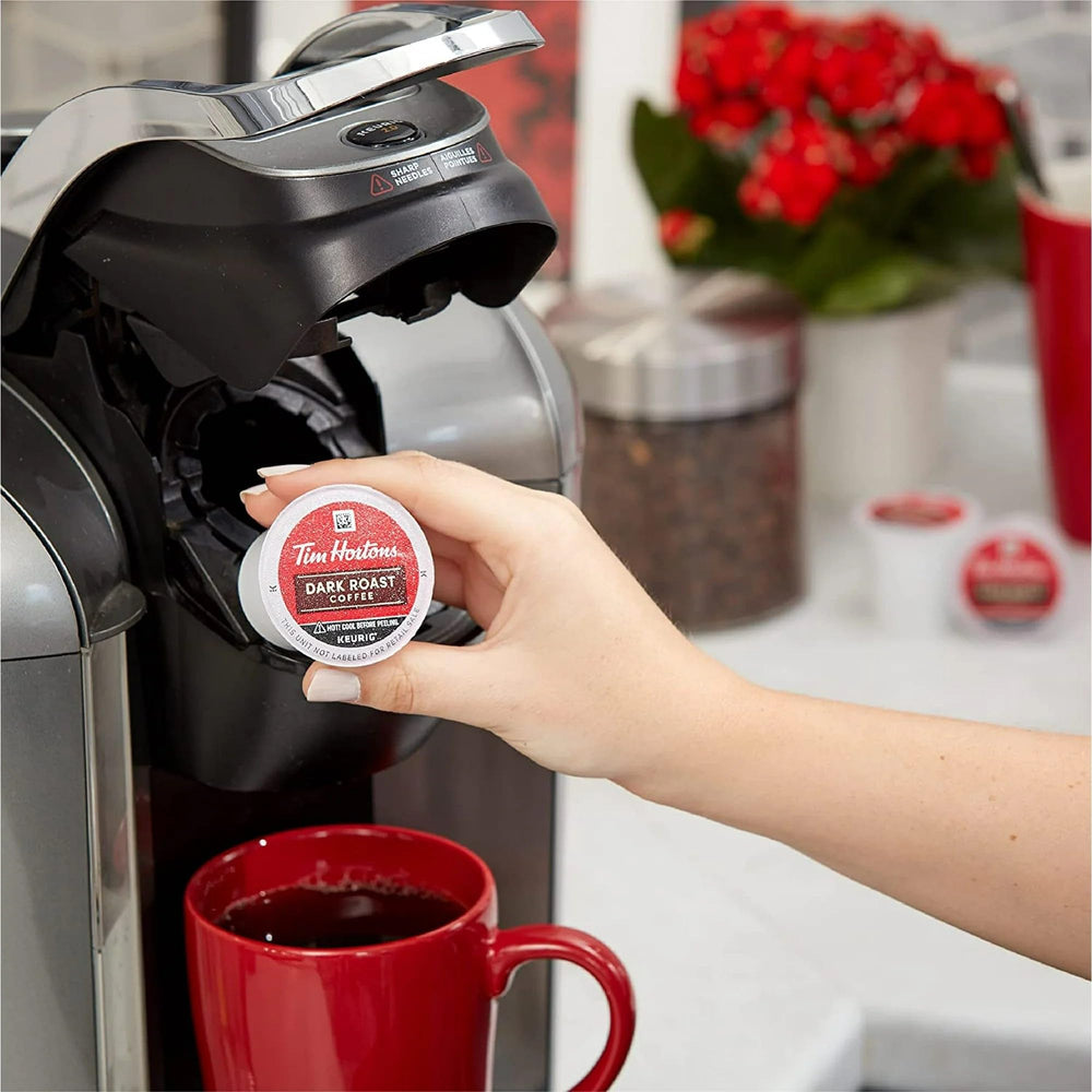 Tim Hortons cápsulas en cocina moderna para uso diario cómodo