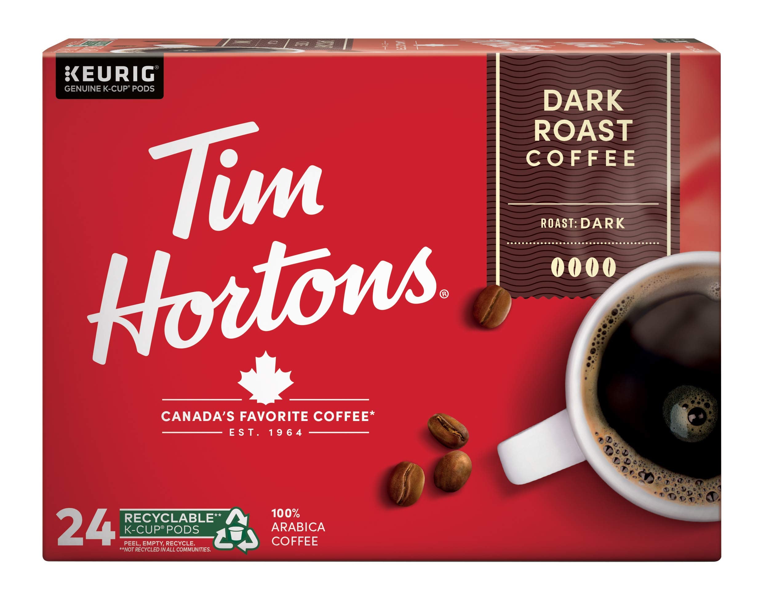 Tim Hortons cápsula detalle de superficie que garantiza frescura