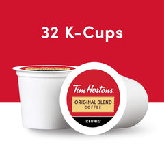 Tim Hortons cápsula K-Cup individual resaltando compatibilidad Keurig