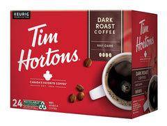 Tim Hortons embalaje frontal mostrando 24 cápsulas y conveniencia