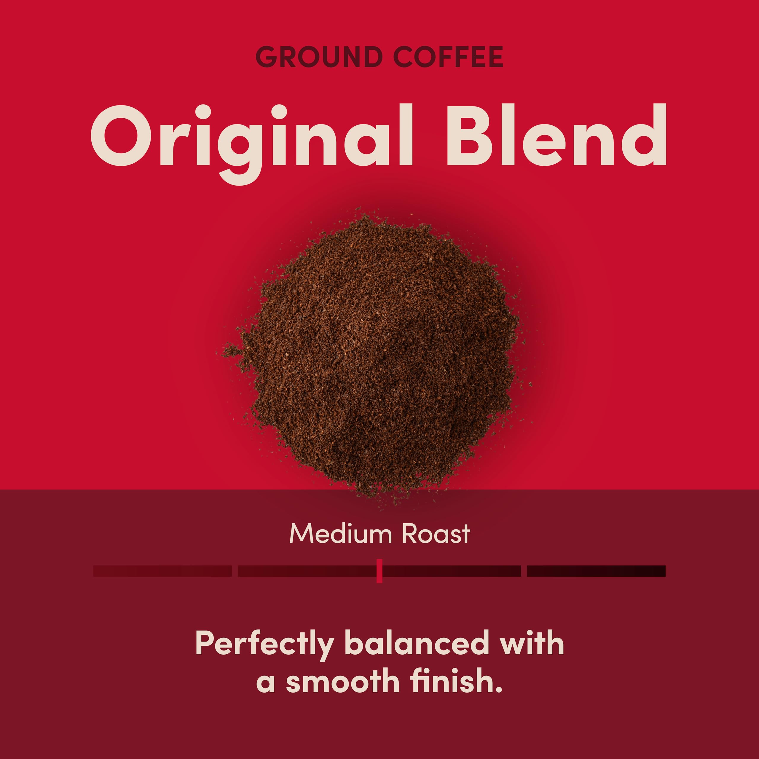 Tim Hortons textura de café molido que revela aroma y consistencia
