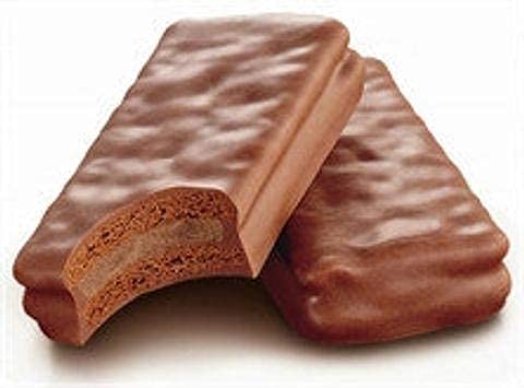 Tim Tam envase abierto con galletas visibles, conserva frescura y facilita servir