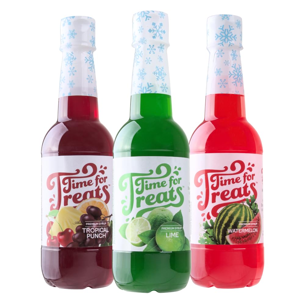 Time For Treats pack frontal mostrando las tres botellas y sabores, práctico para fiestas
