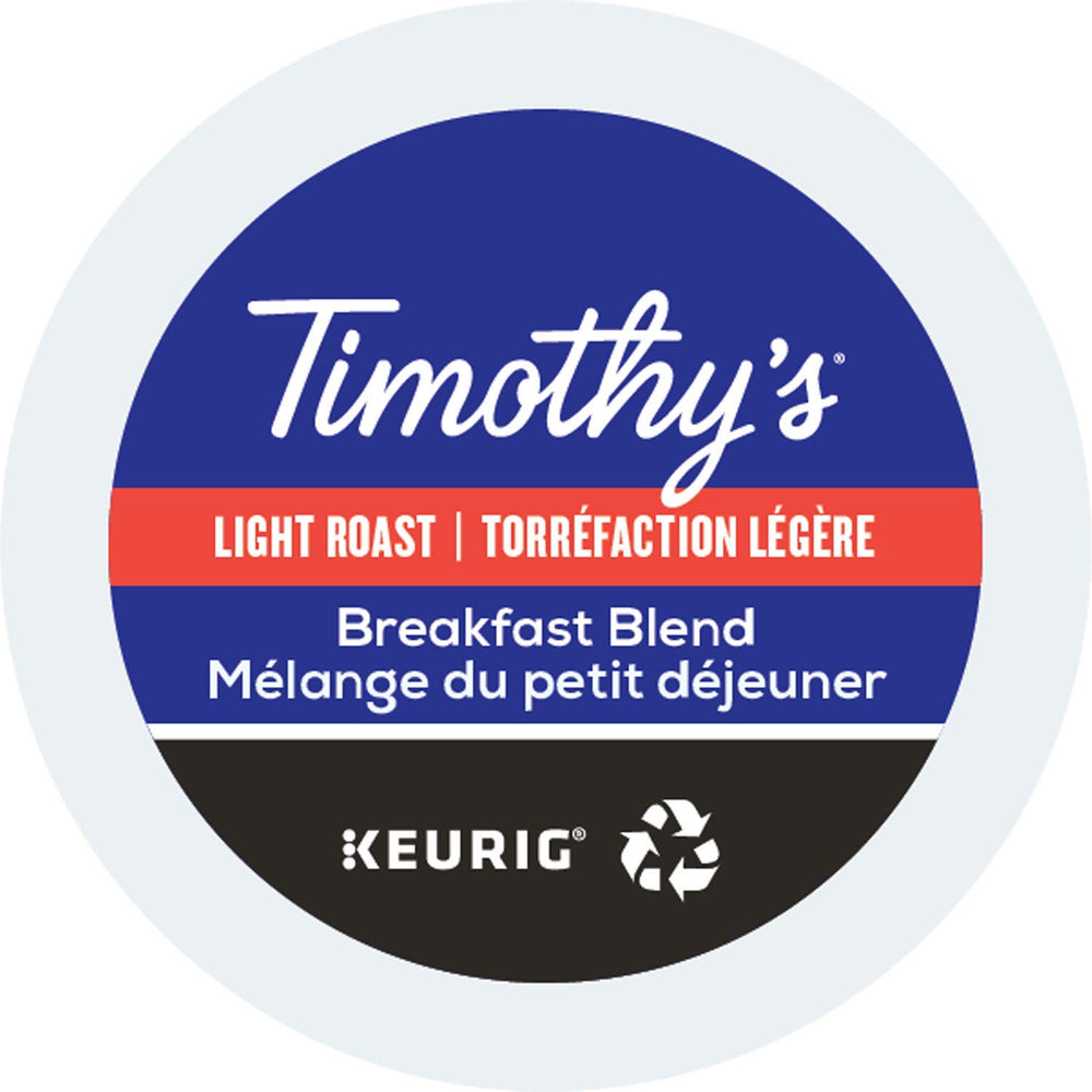Timothy's frontal del paquete de 96 K-Cup mostrando conveniencia
