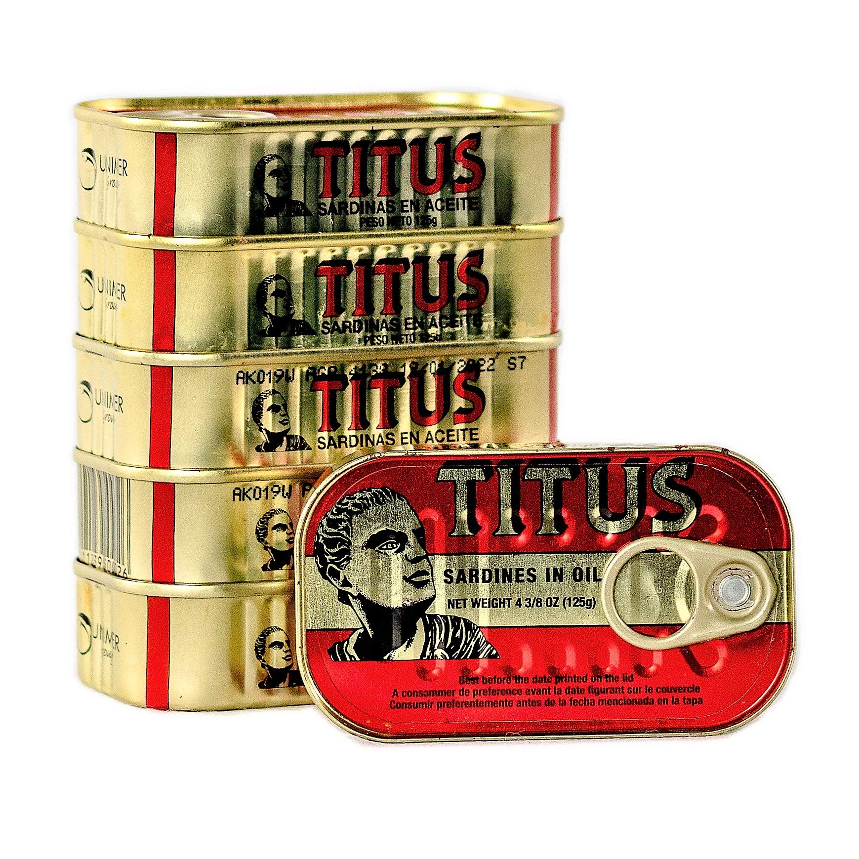 Titus sardinas servidas en tostada y ensalada mostrando uso práctico