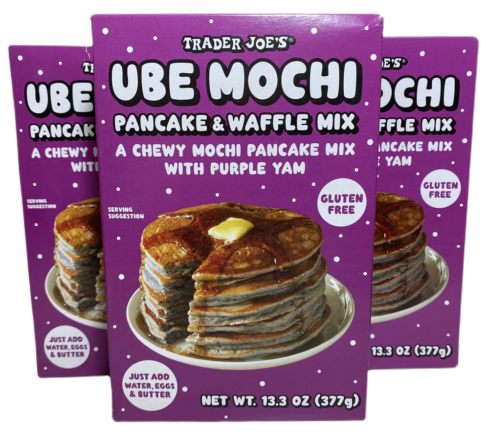 TJ's empaque frontal mostrando pack de 3 con color ube y ahorro