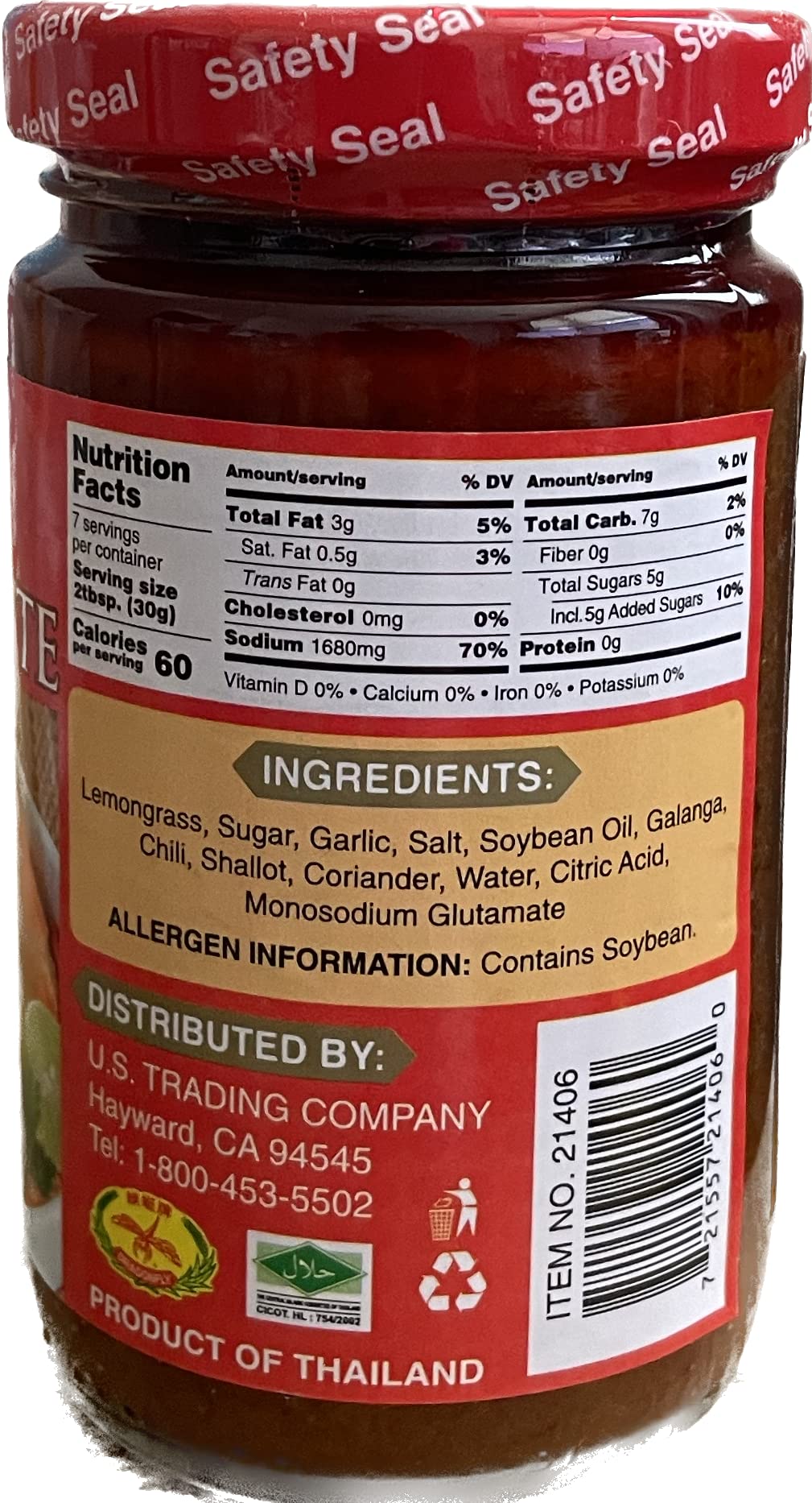Tom Yum Paste detalle de textura en cuchara mostrando consistencia y sabor concentrado