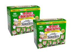 Tony Chachere's sobres frontal mostrando diseño y cantidad