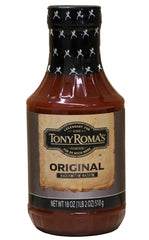 Tony Roma's imagen frontal del frasco que muestra la etiqueta y tamaño