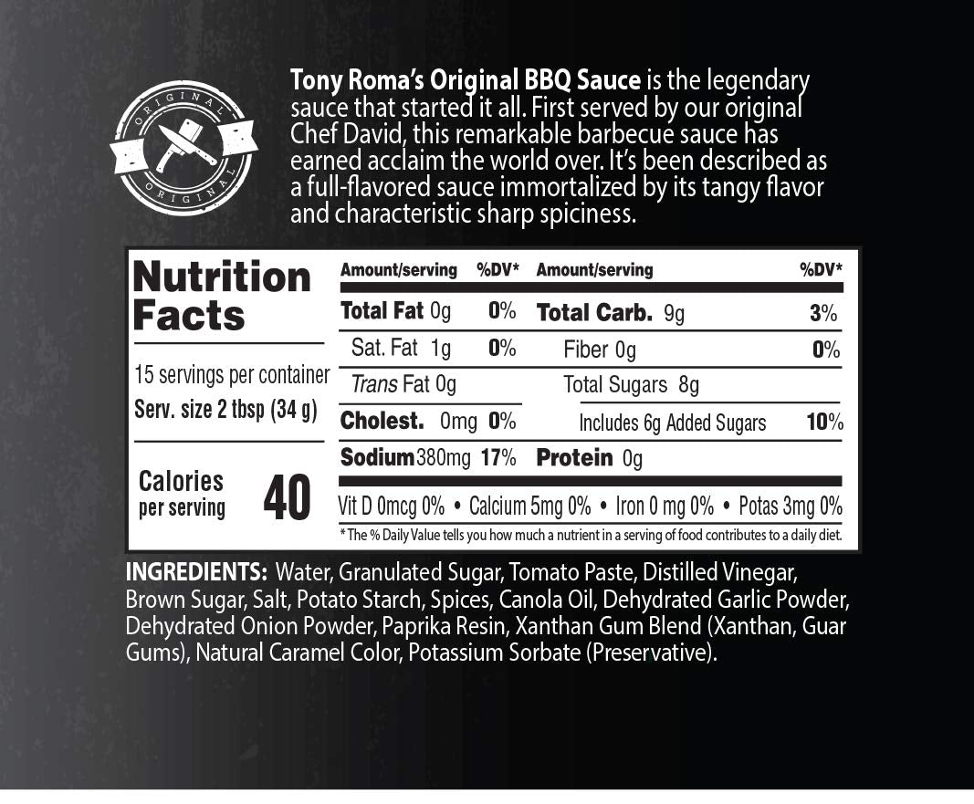 Tony Roma's textura en cuchara destacando consistencia y brillo