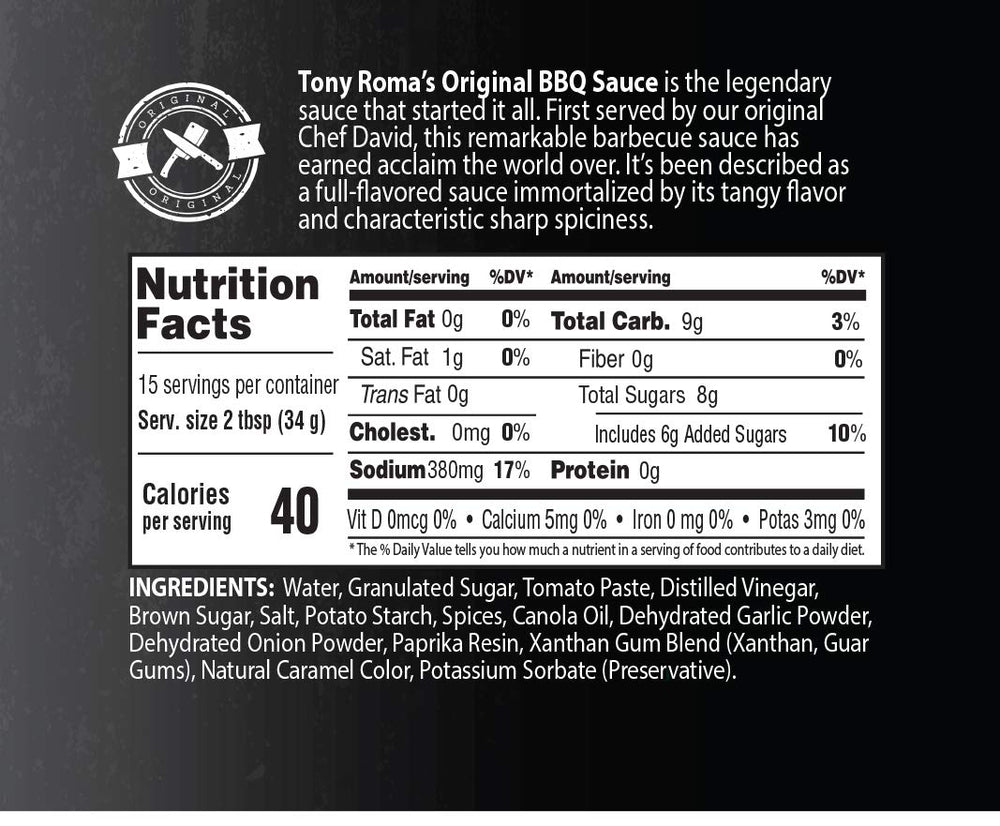 Tony Roma's textura en cuchara destacando consistencia y brillo