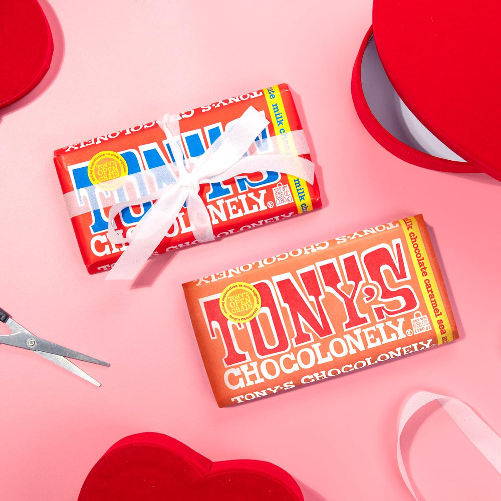 Tony's Chocolonely etiqueta Fairtrade que certifica origen trazable y justo