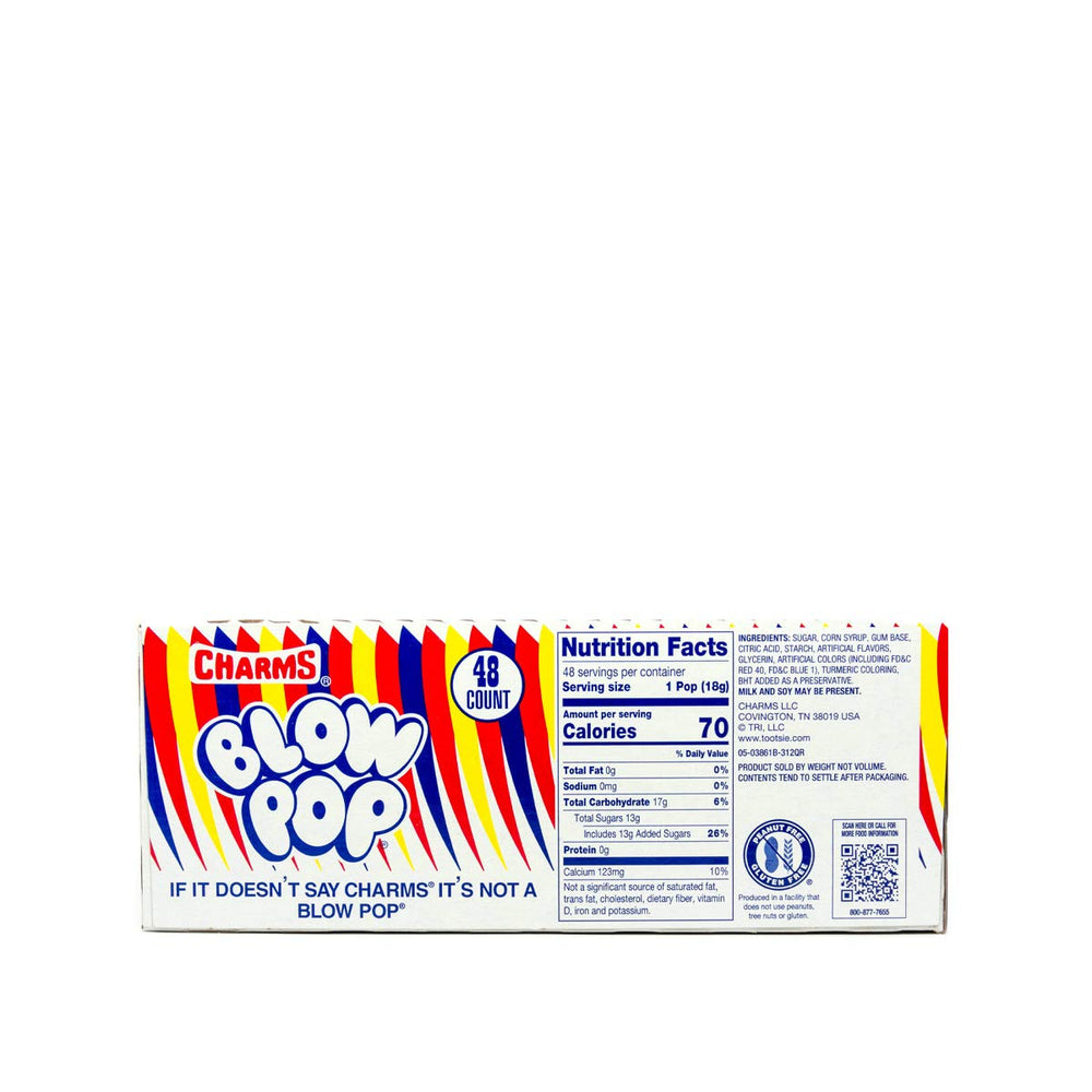 Tootsie Roll Charms Blow Pop envoltorio individual higiene y reparto fácil