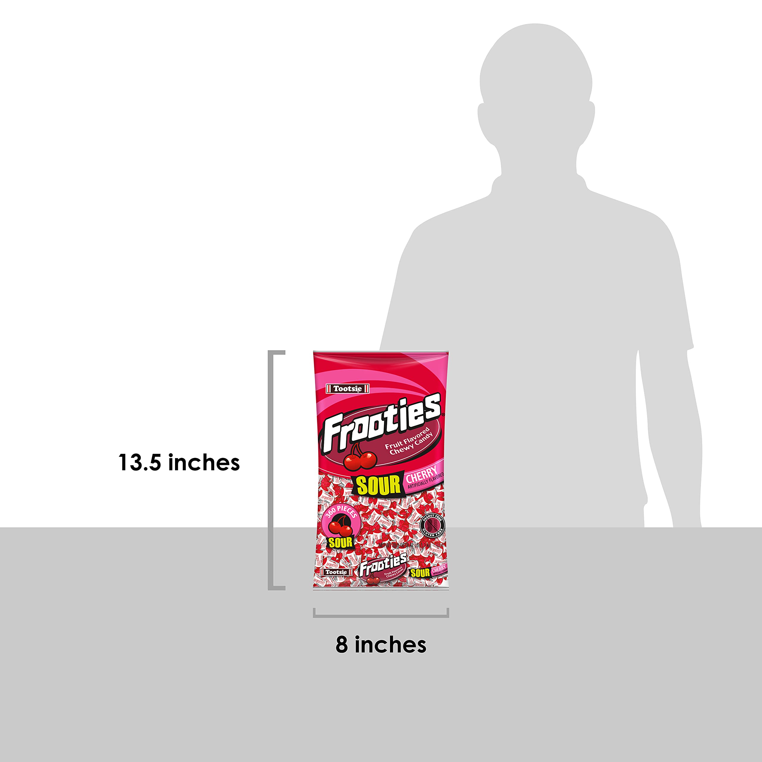 Tootsie Roll Frooties bolsa abierta con piezas para servir en eventos de forma sencilla