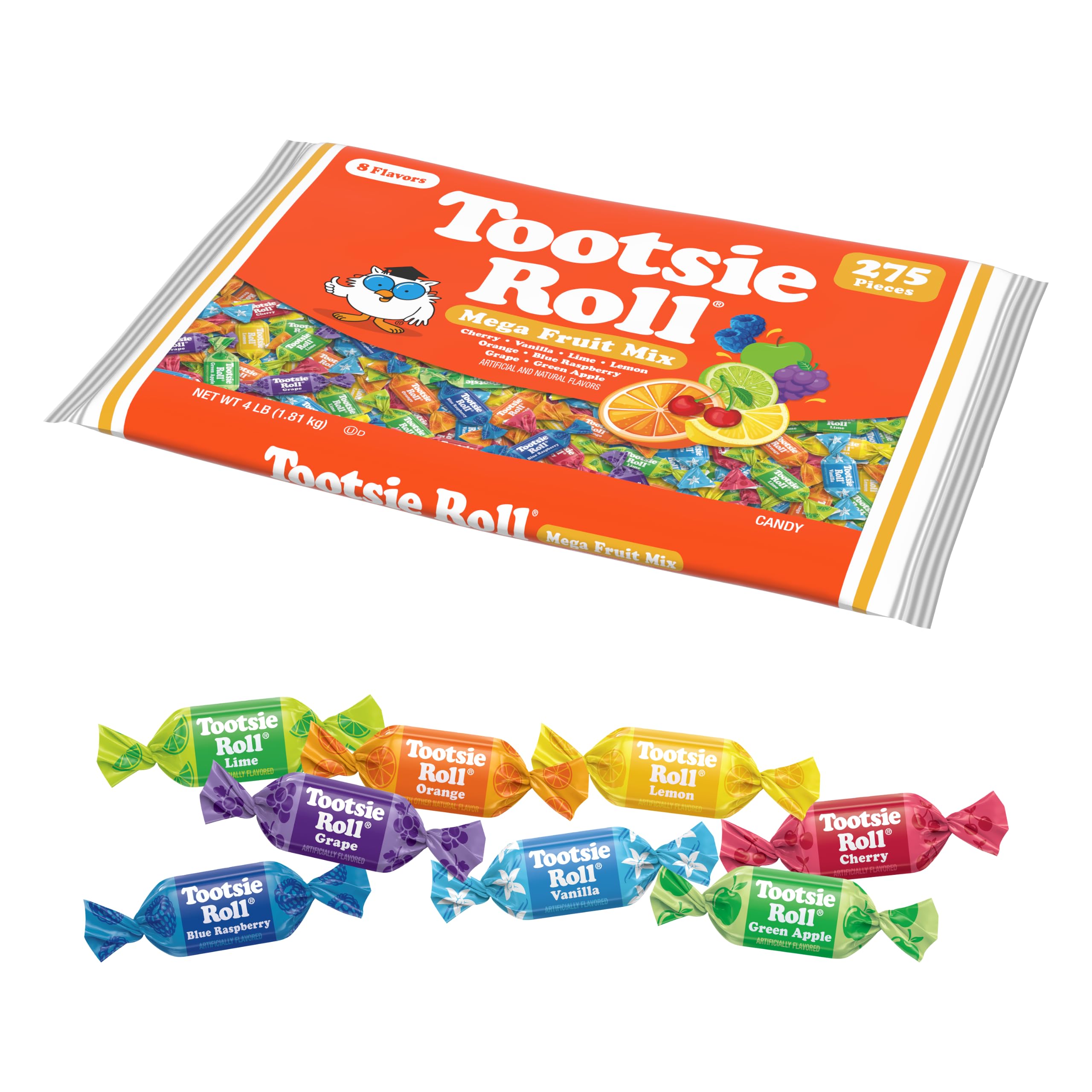 Tootsie Roll envolturas individuales que conservan frescura y higiene