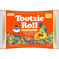Tootsie Roll bolsa frontal mostrando 275 piezas para compartir