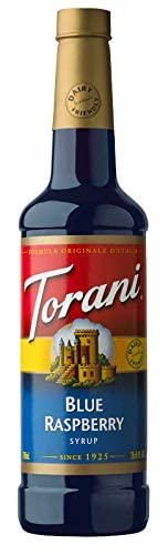 Torani en vaso estilo italian soda realza color y frescura