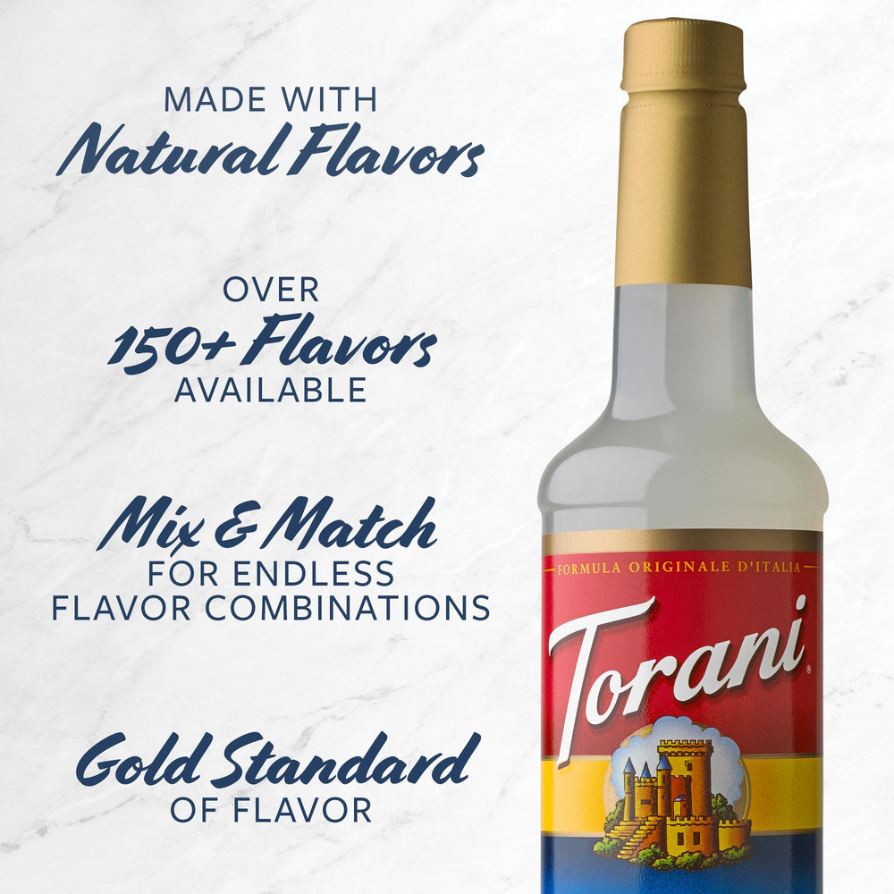 Torani cierre y lista de ingredientes para control de calidad