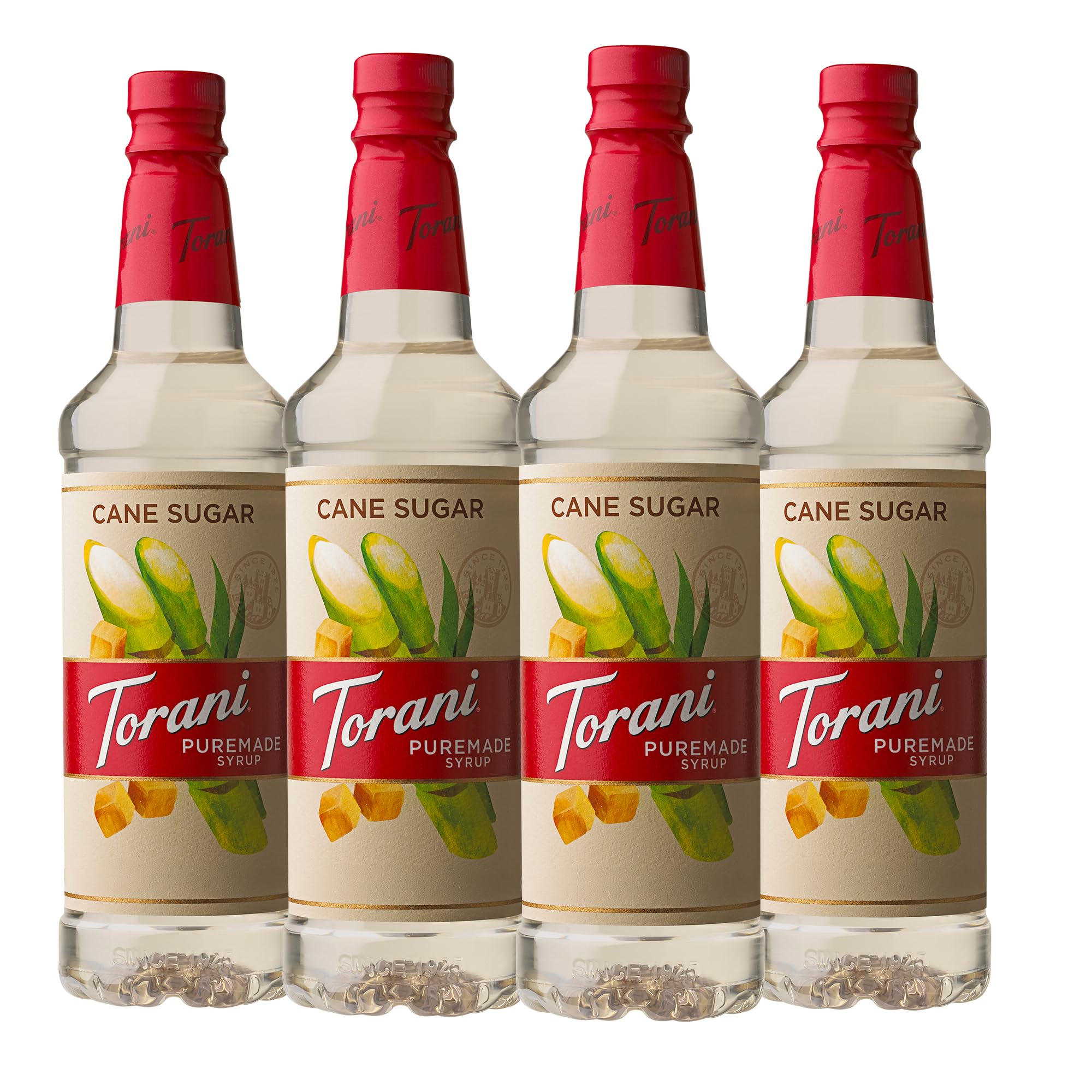 Torani Puremade frente del envase mostrando diseño y volumen como ventaja