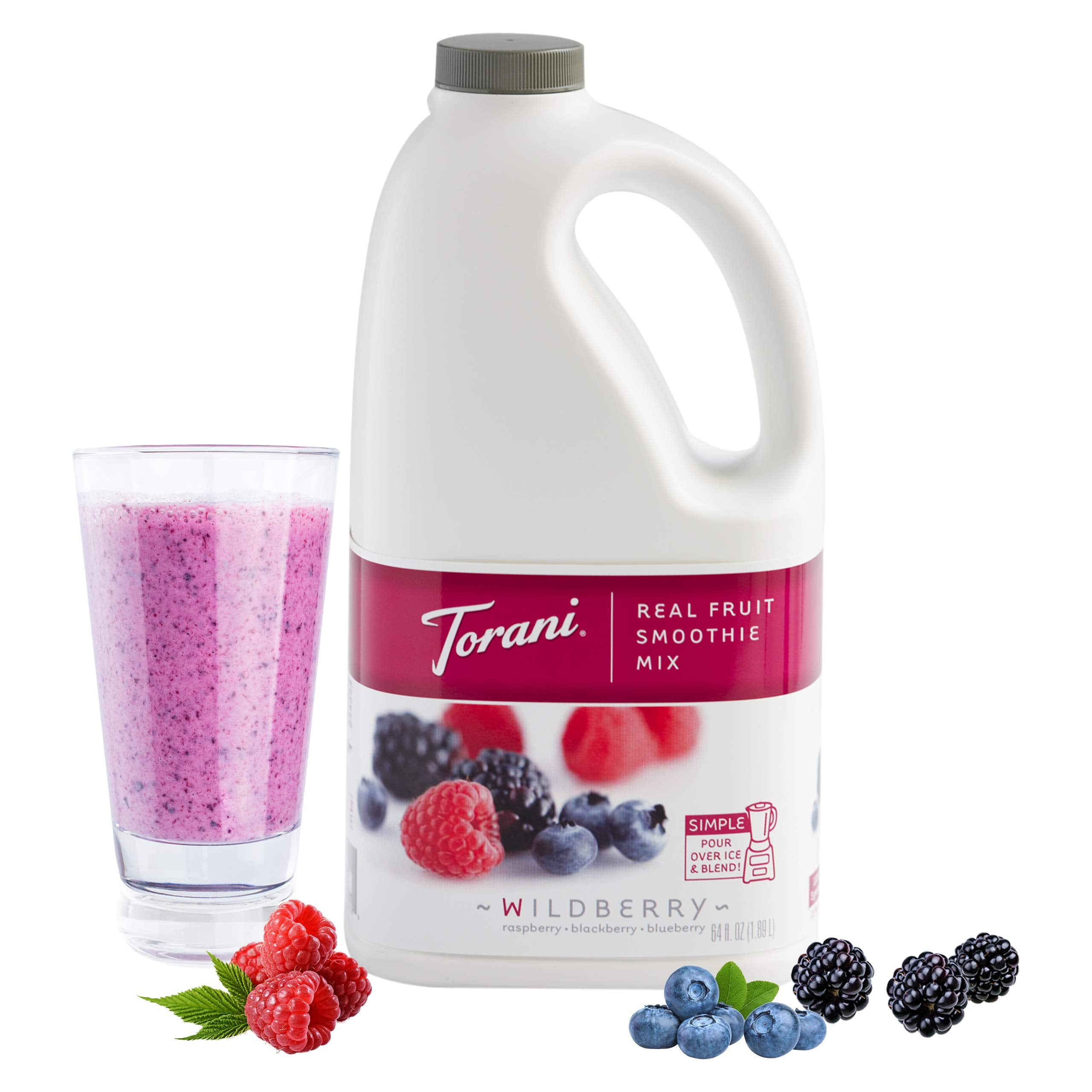 Torani textura de smoothie Wildberry licuado cremoso para bebidas rápidas