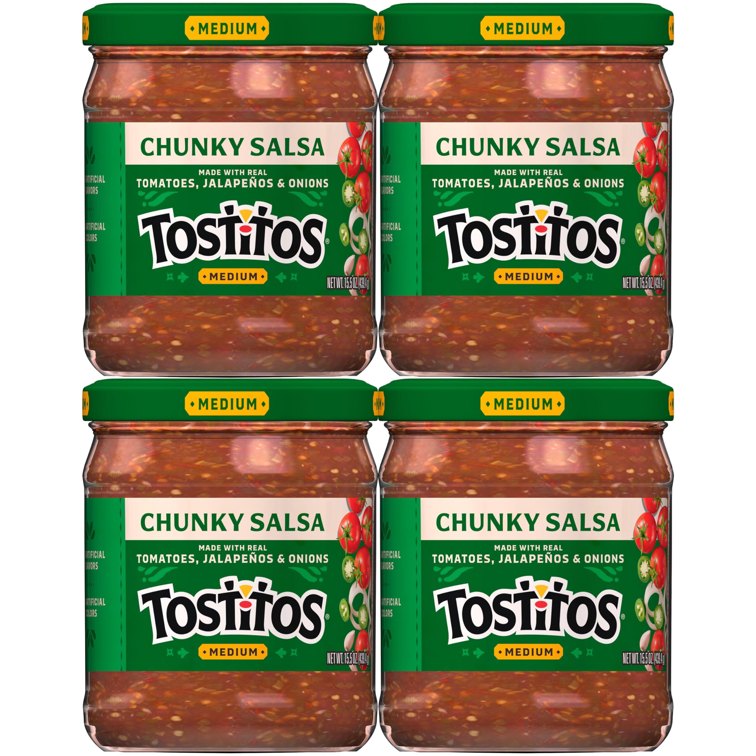Tostitos frasco frente mostrando etiqueta clara y práctico consumo