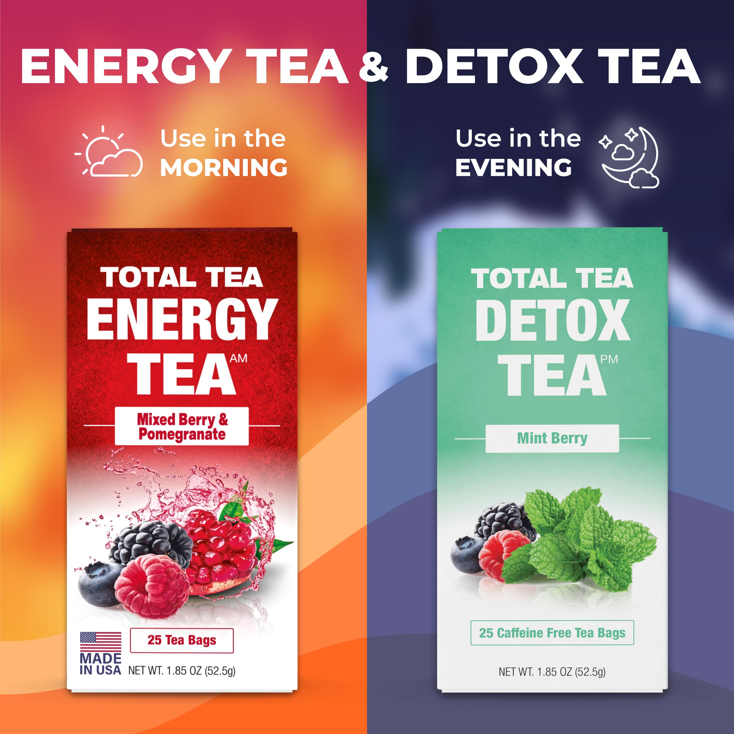 Total Tea escena de persona relajada disfrutando la infusión