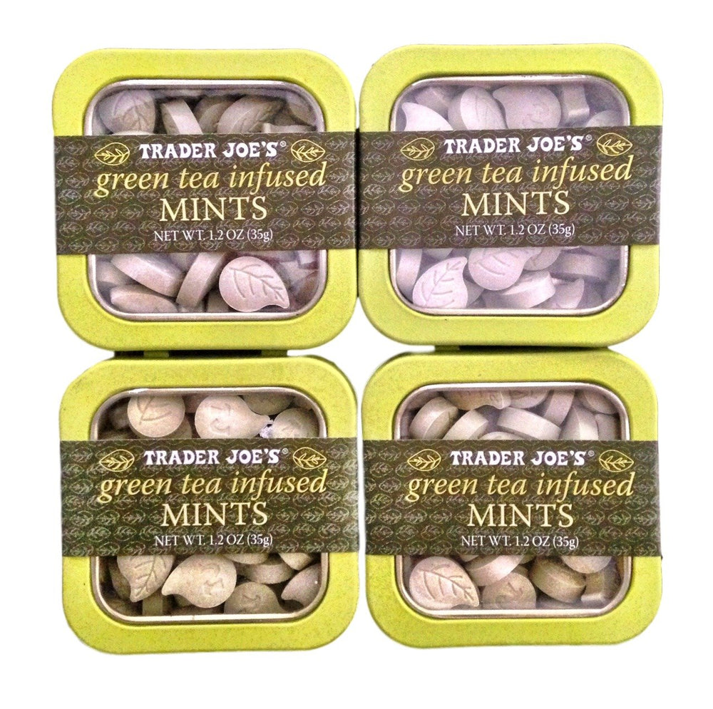Trader Joe's envase frontal mostrando diseño y tamaño práctico para llevar