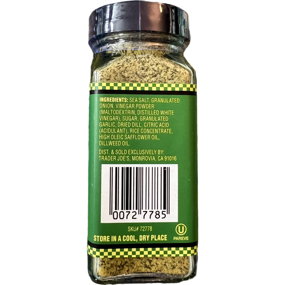 Trader Joe's textura del condimento en un bol para ver granulometría útil
