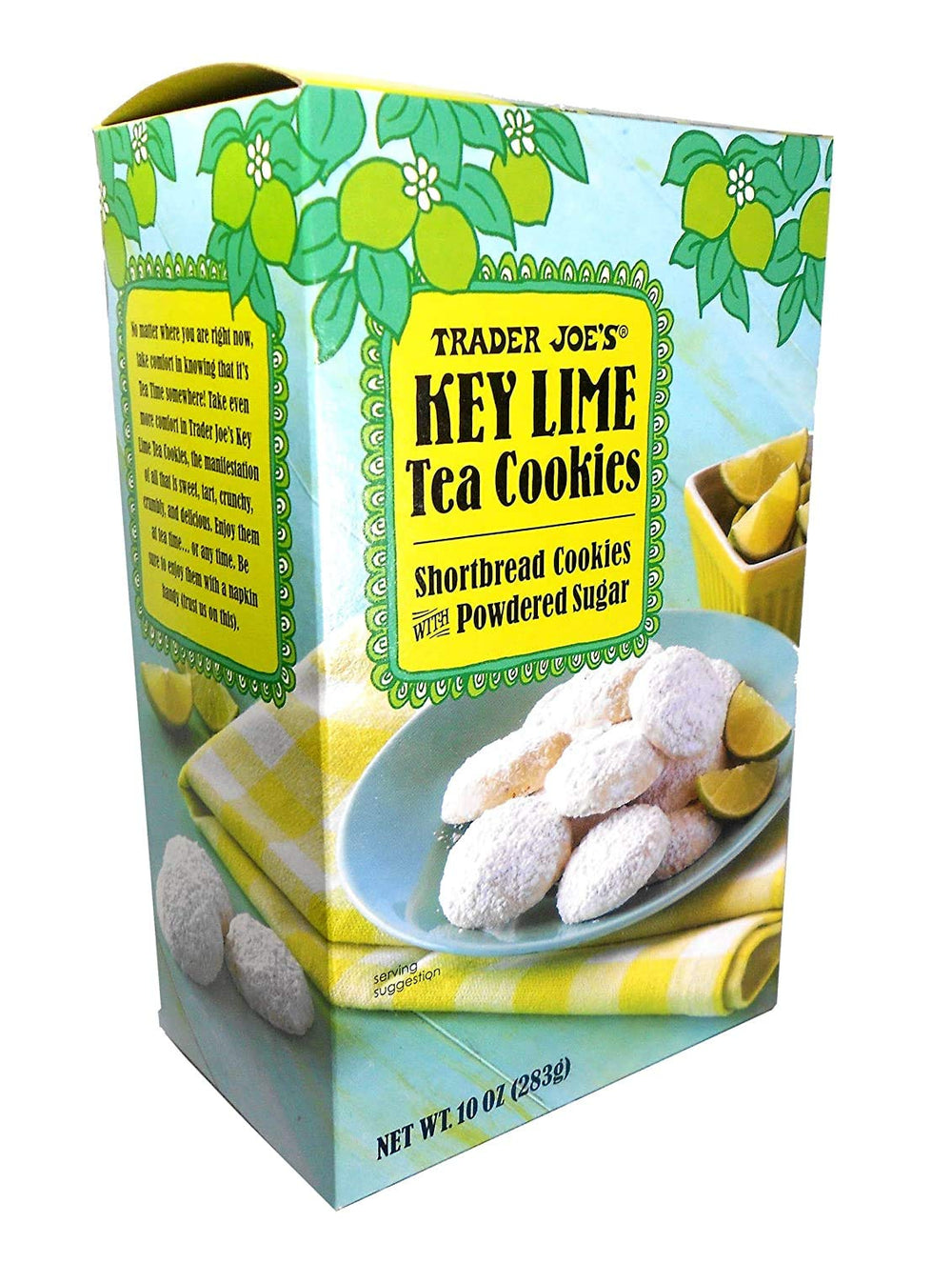 Trader Joe's textura en primer plano de shortbread con azúcar glas, muestra ternura y sabor