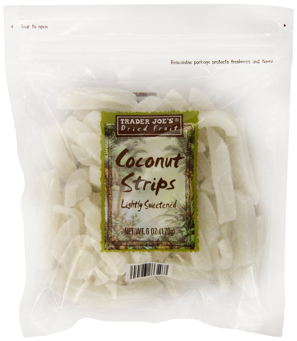 Trader Joe's primer plano de la textura masticable resaltando calidad natural