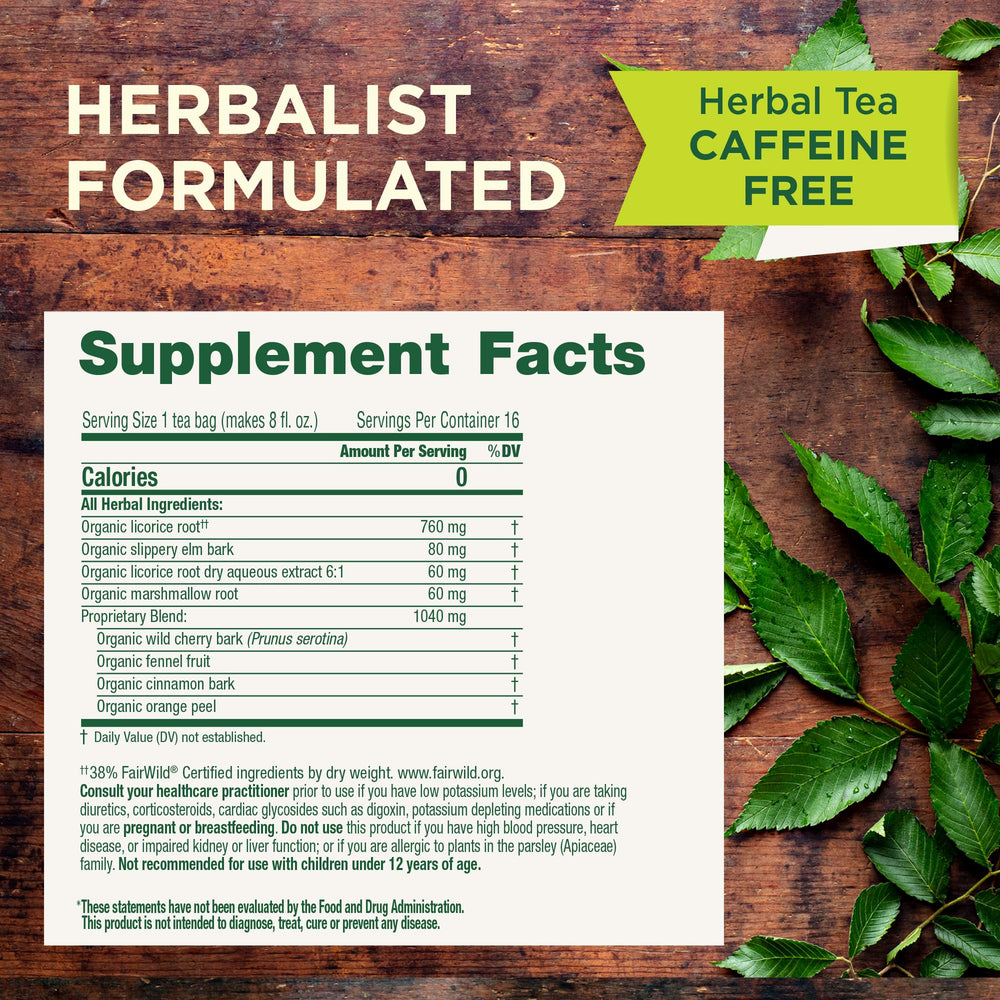 Traditional Medicinals bolsita compostable cerca para fácil eliminación sostenible