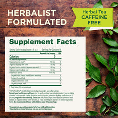 Traditional Medicinals bolsita compostable cerca para fácil eliminación sostenible