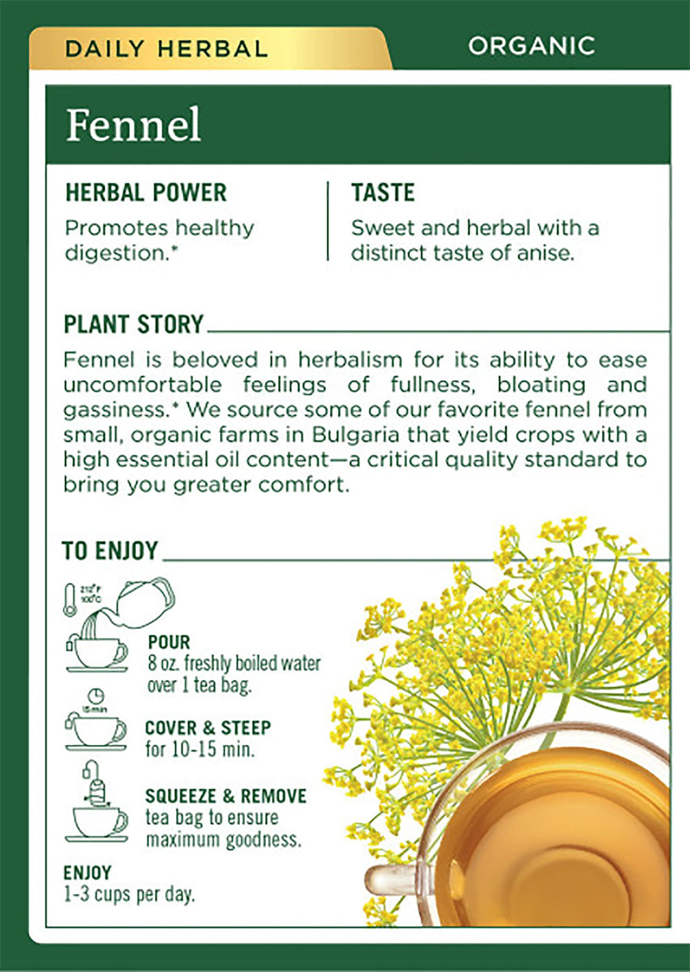 Traditional Medicinals taza de té humeante, bebida reconfortante