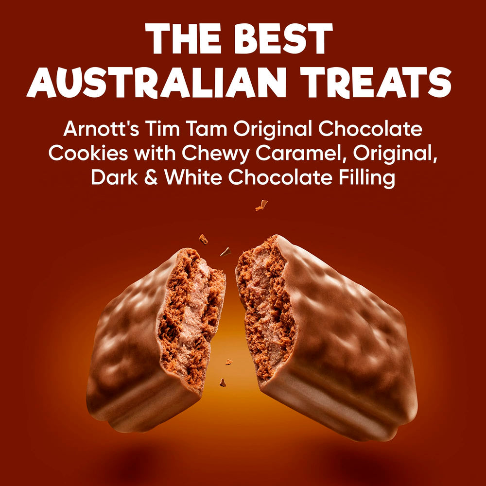 Treats from Home detalle del baño de chocolate Tim Tam, textura y brillo apetecible