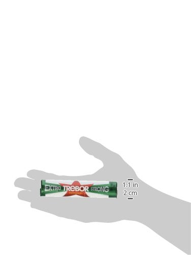Trebor pastilla en mano ilustrando tamaño bocado y uso inmediato