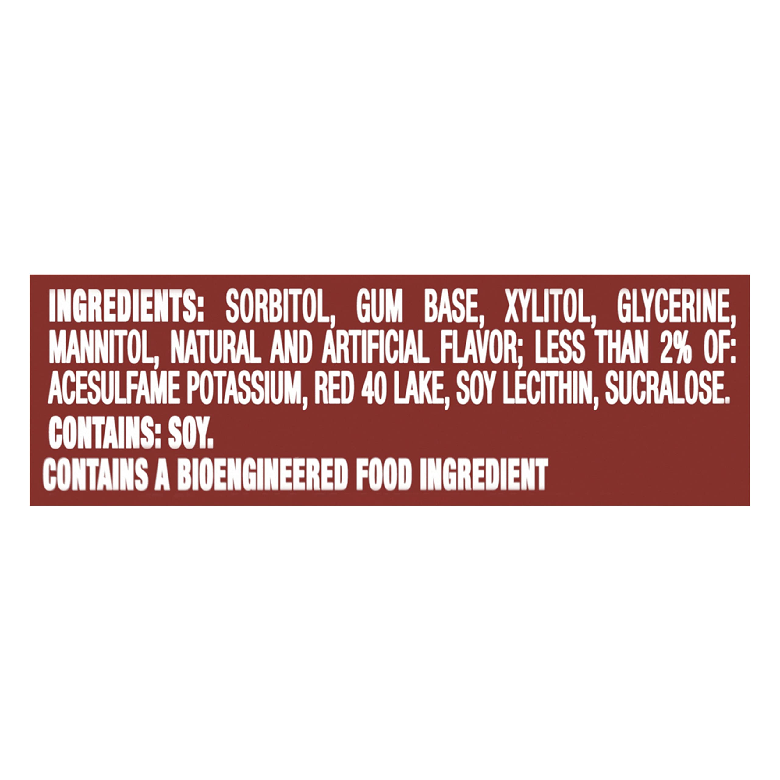 Trident primer plano de la textura para masticado duradero