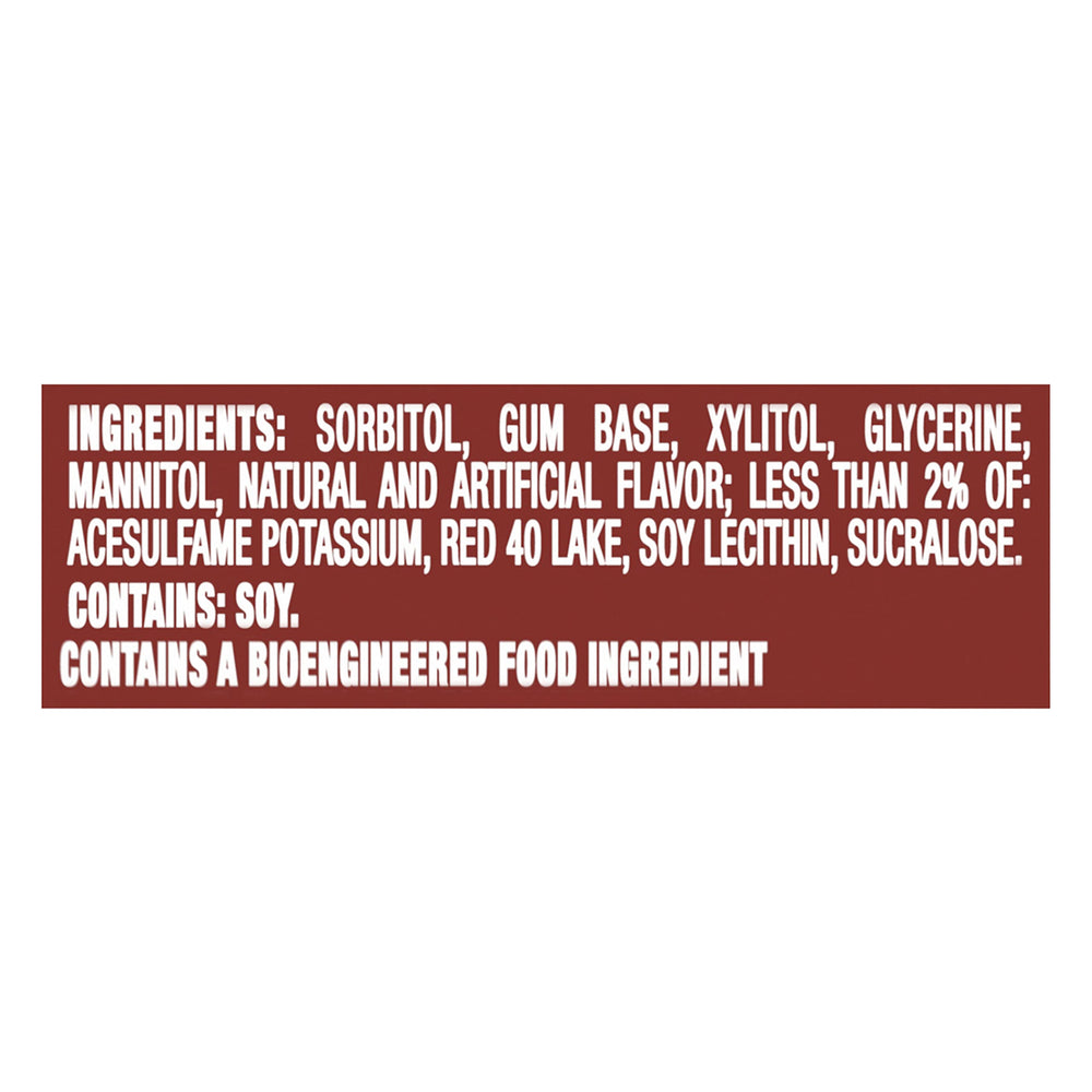 Trident primer plano de la textura para masticado duradero