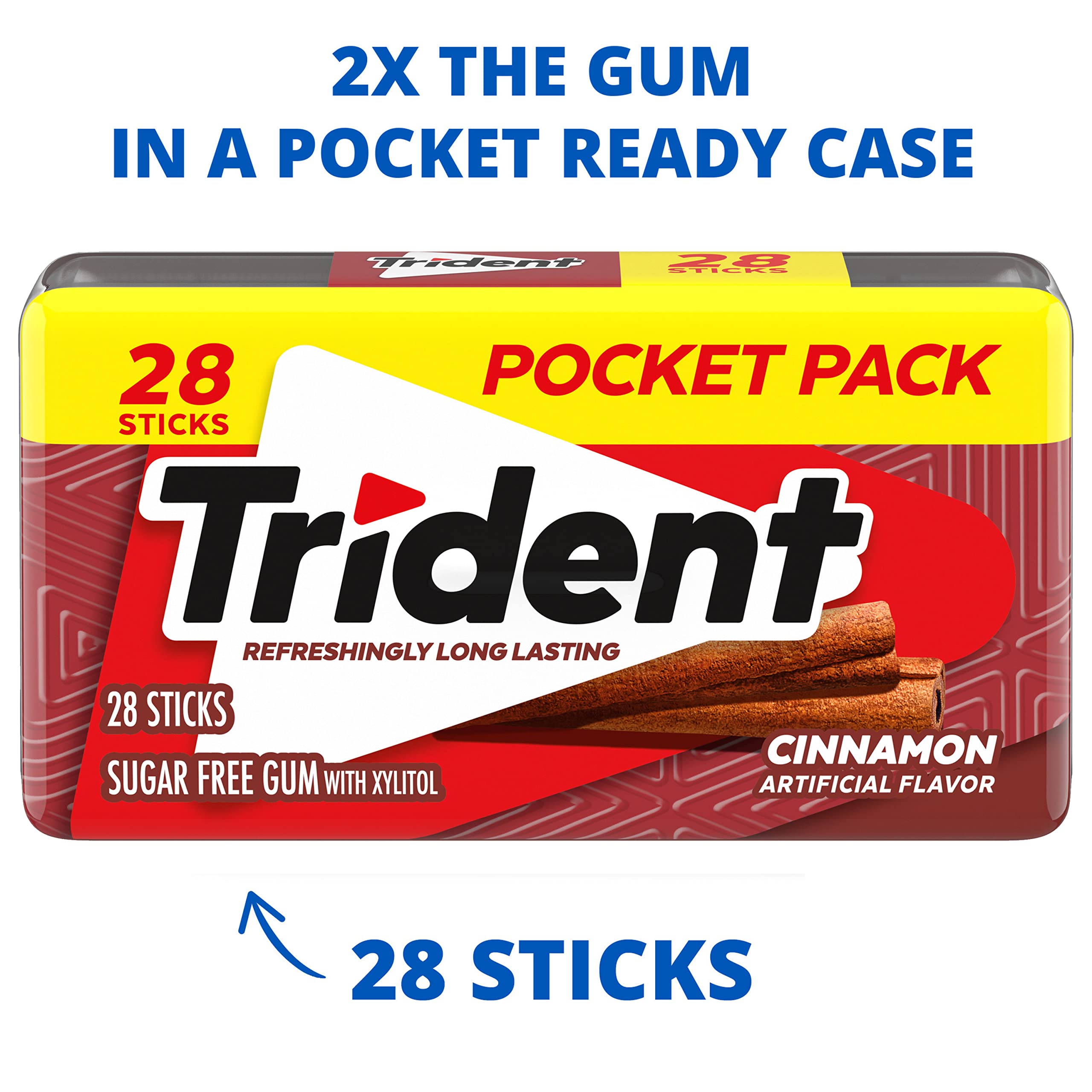 Trident pieza envuelta individualmente para frescura
