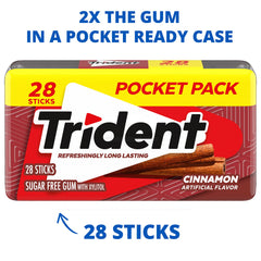 Trident pieza envuelta individualmente para frescura